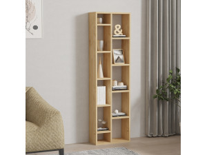 Tomi" houten boekenkast - 45 x 20 x 150 cm - Saffier Eik 2