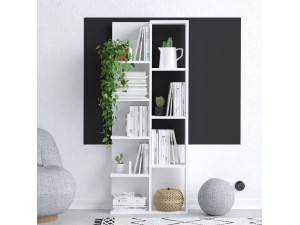 Houten boekenkast "Viva" - 60 x 18 x 150 cm - Wit 2