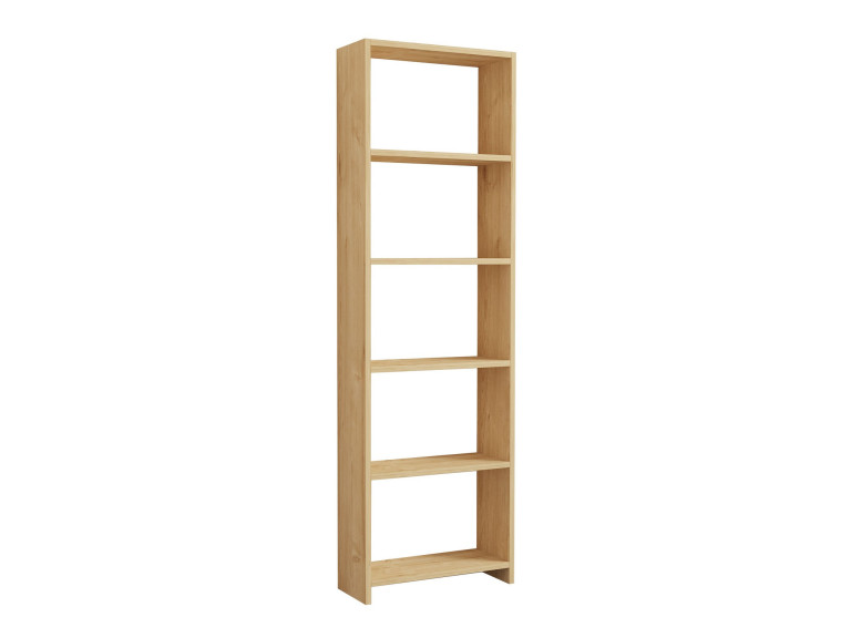 Nieuwe" houten boekenkast - 50 x 19 x 160 cm - Eik