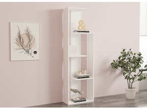 Wand" houten boekenkast - 50 x 19 x 160 cm - Wit 2