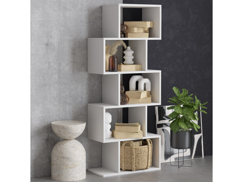 Houten boekenkast "Meric" 60 x 30 x 150 cm - Wit
