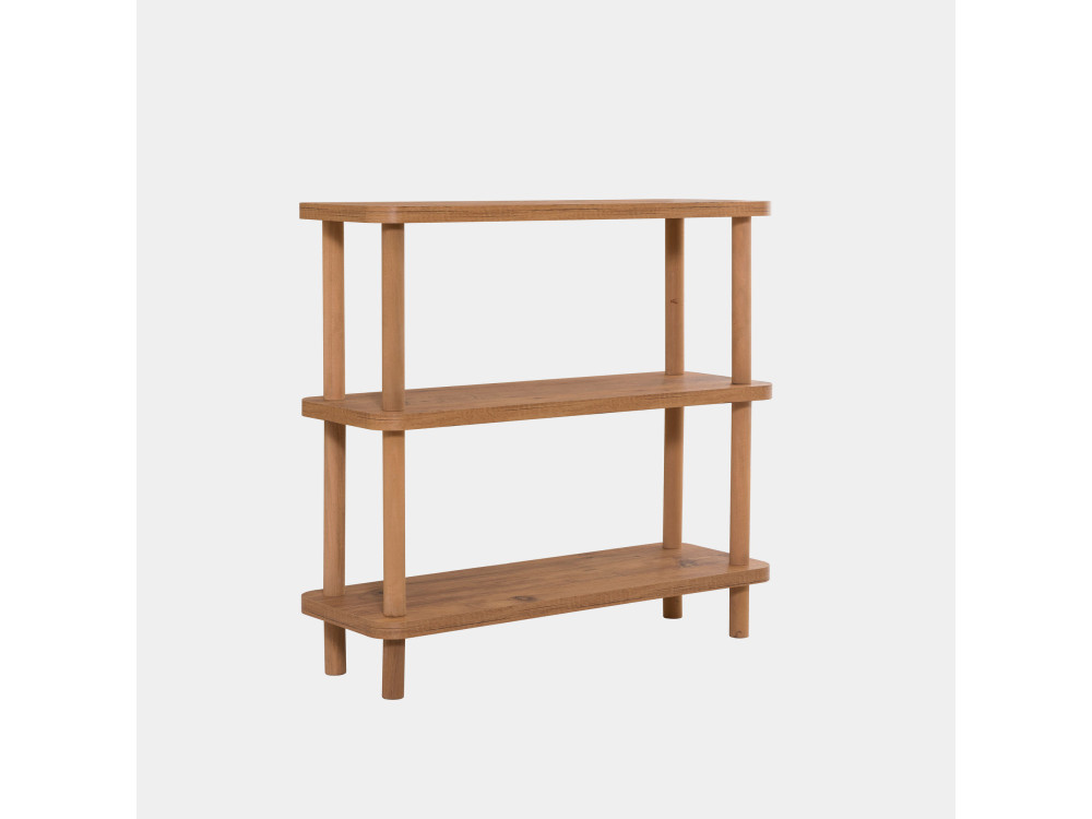 Step" houten boekenkast - 80 x 28 x 75 cm - Bruin