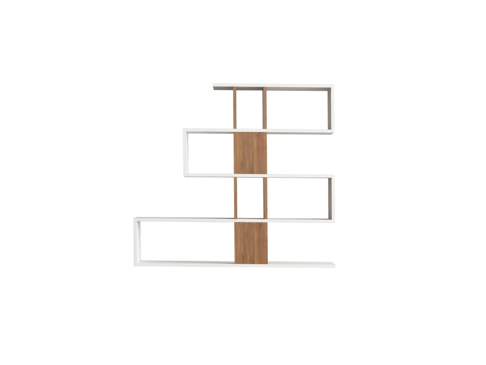 Houten boekenkast "Karlin" - 120 x 20 x 109 cm - Wit