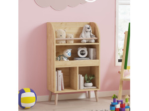 Houten boekenkast "Minola" - 60 x 30 x 102 cm - Beige 2