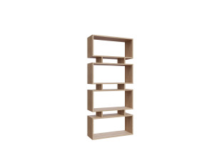 Houten boekenkast "Langdon" - 72 x 25 x 161 cm - Beige