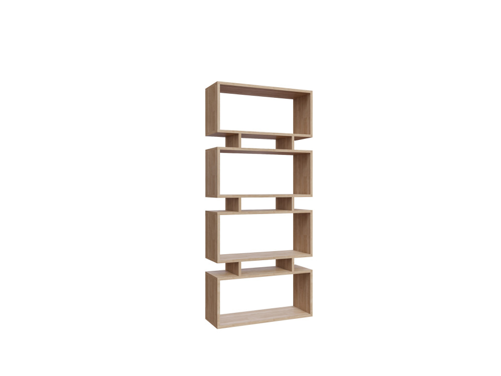 Houten boekenkast "Langdon" - 72 x 25 x 161 cm - Beige