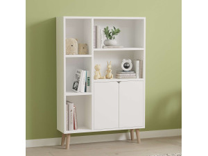 Houten boekenkast "Lumo" - 80 x 24 x 120 cm - Wit 2