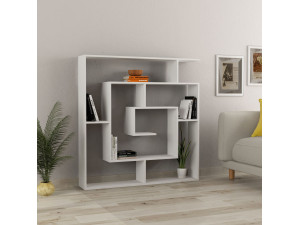 Houten boekenkast "Labirent" - 125 x 22 x 129 cm - Wit 2