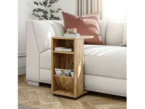Houten bijzettafel "Filinta" - 30 x 40 x 63 cm - Bruin 2