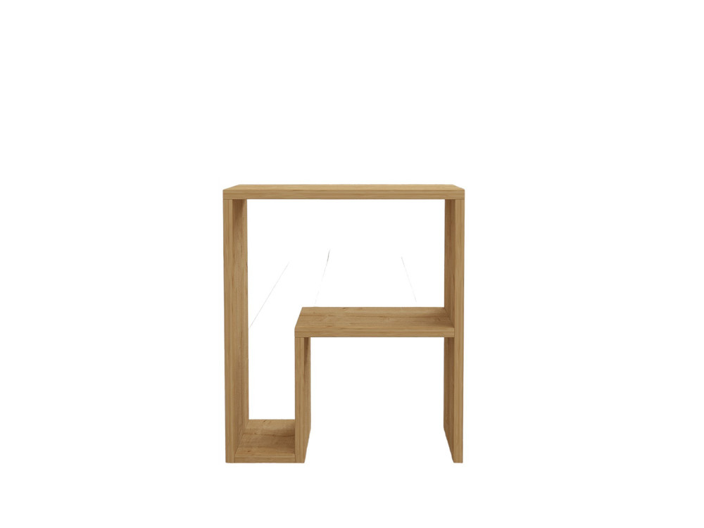 Houten bijzettafel "Yepa" - 45 x 29 x 51 cm - Saffier Eik