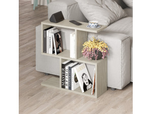 Homemania" houten salontafel - 60 x 60 x 20 cm - Beige 2