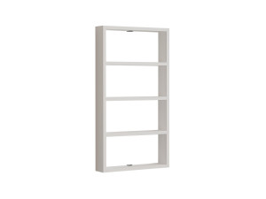 Houten wandplank "Quatro" - 43 x 9 x 80 cm - Wit