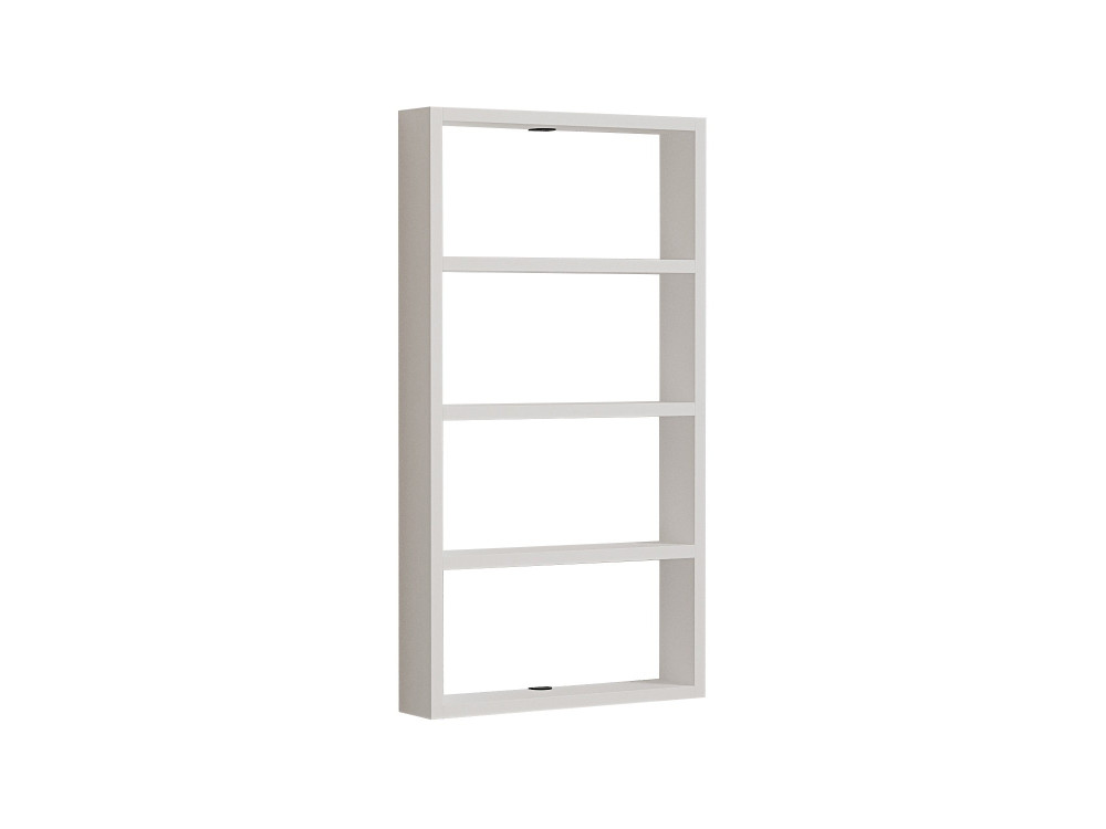 Houten wandplank "Quatro" - 43 x 9 x 80 cm - Wit