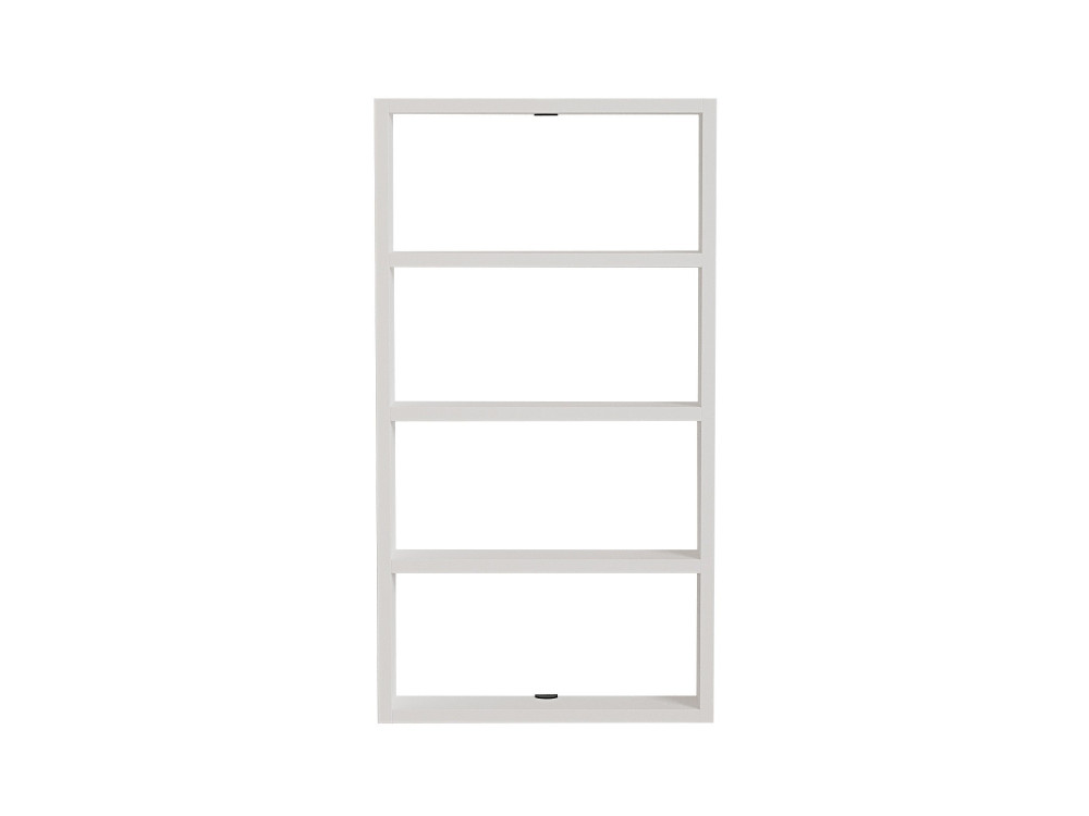 Houten wandplank "Quatro" - 43 x 9 x 80 cm - Wit