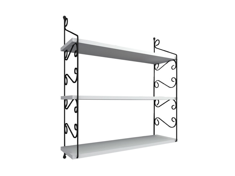 Houten wandplank "Seramoni" 72 x 20 x 81 cm - Wit