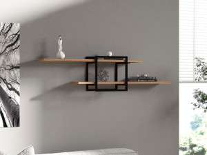 Houten wandplank "Mone" - 120 x 18 x 30 cm - Atlantic Pine 2