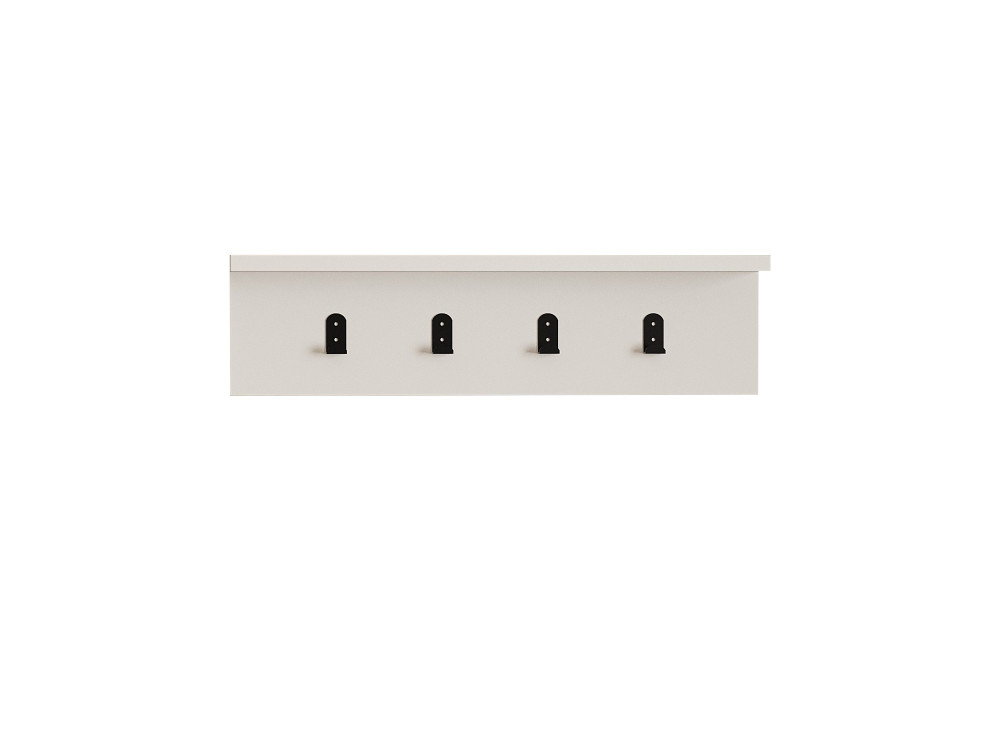 Houten wandplank "Ayla" - 60 x 16 x 14 cm - Wit