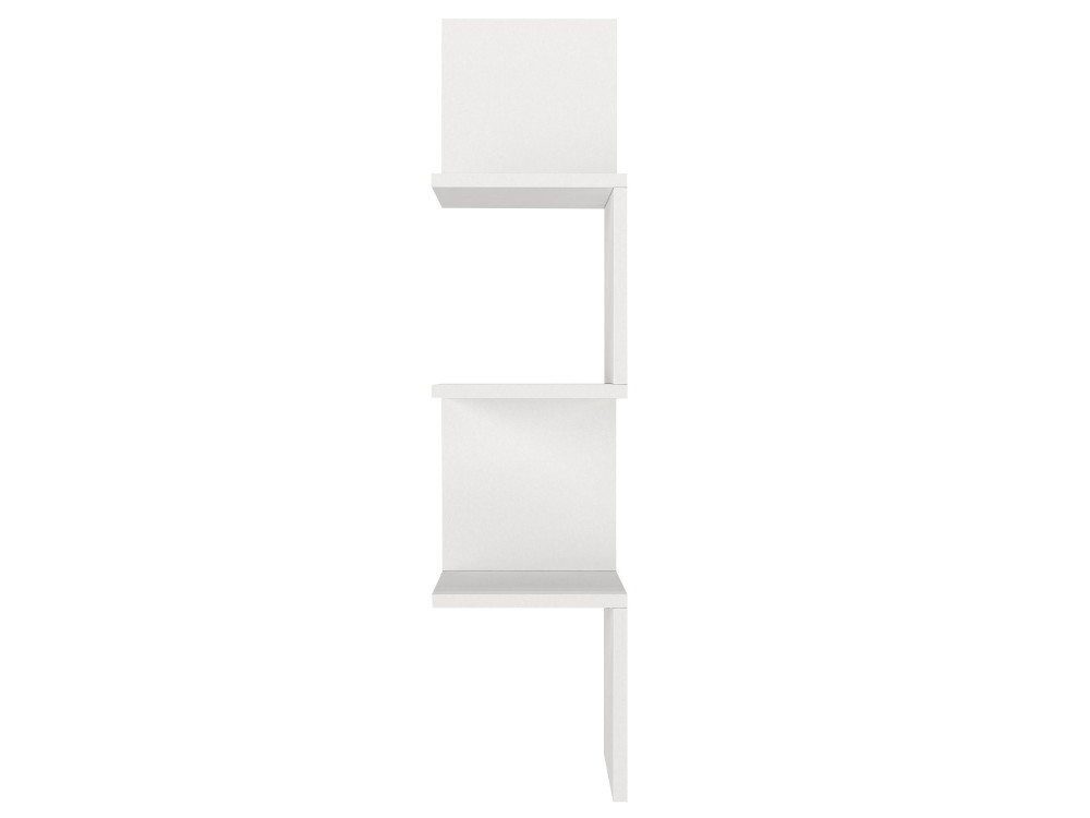 Houten wandplank "Corner" - 25 x 25 x 105 cm - Wit