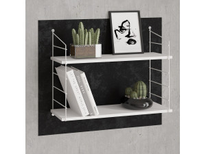 Houten wandplank "Armoni" - 72 x 20 x 58 cm - Wit 2