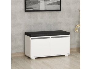 Drago" houten schoenenkast - 80 x 35 x 42 cm - Wit 2