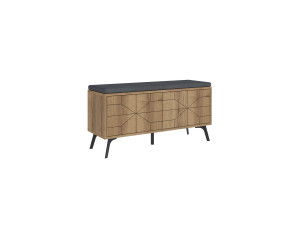 Houten schoenenkast "Dune" - 107 x 35 x 55 cm - Bruin