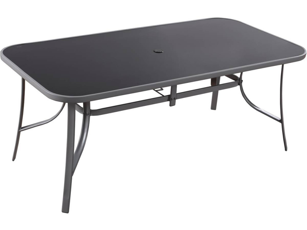 Tuinset 8 personen tuinmeubelen textileen "Cordoba + Porto" lichtgrijs