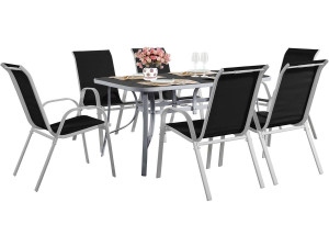 Tuinset 6 personen tuinmeubelen set Cordoba + Tropic
