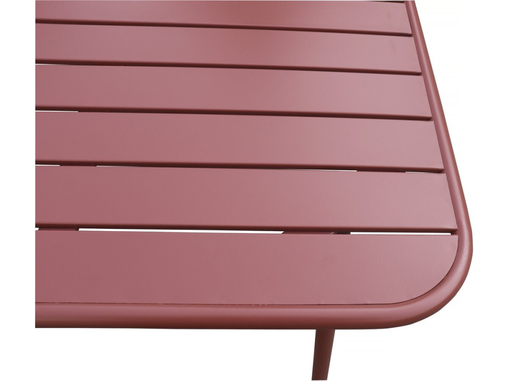 Metalen tuinmeubelset "Bilbao" - 6 zitplaatsen - Terracotta