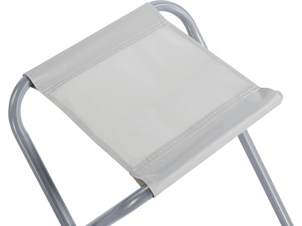 Set van campingtafel en 4 opvouwbare krukjes - 125 x 60 cm - Wit