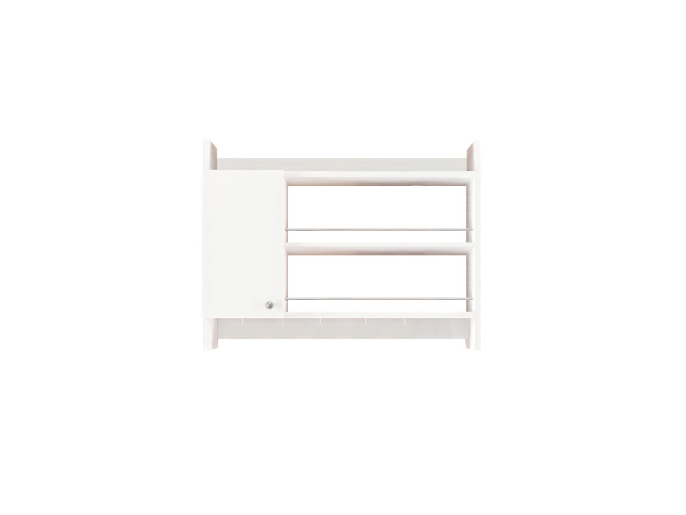 Houten keukenplank "Knerr" - 85 x 13 x 65 cm - Wit