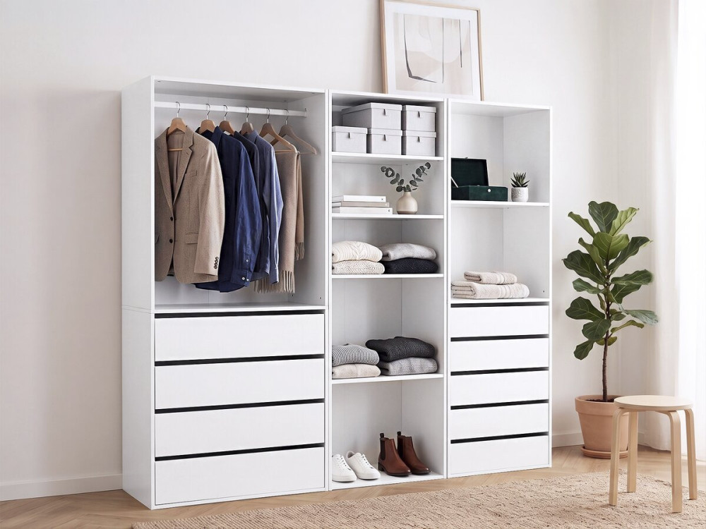 Opera" modulaire verkleedset - 3 eenheden - Wit