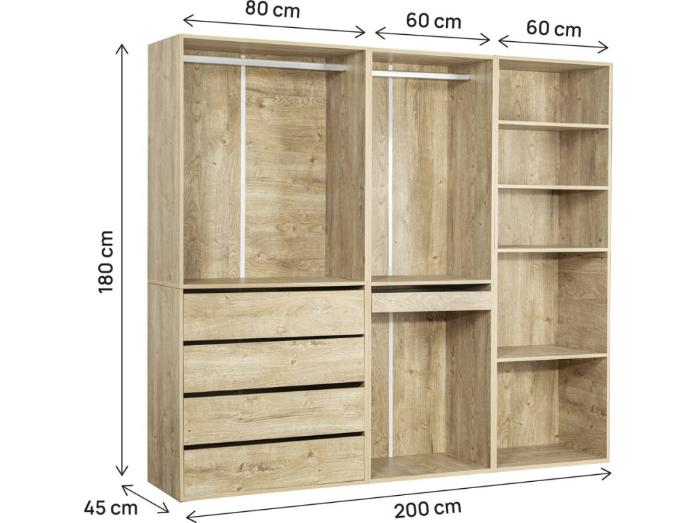 Opéra" modulaire kastenset - 3 eenheden - Beige
