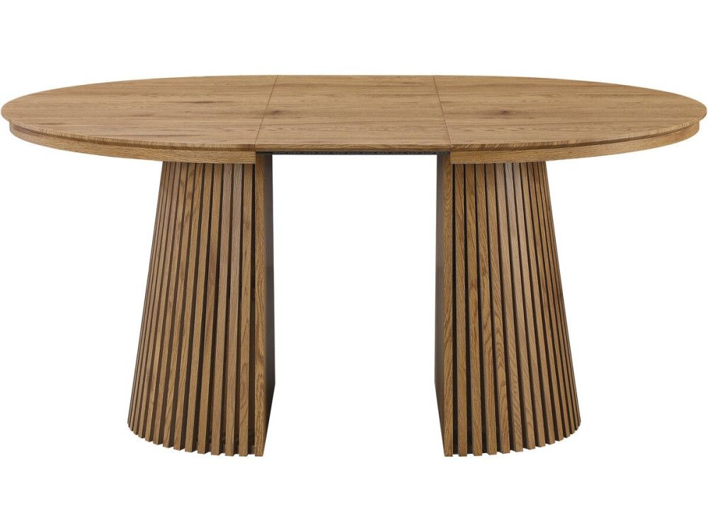 Sylva" uitschuifbare houten eettafel - 120/200 cm - 4 tot 8 zitplaatsen - Bruin