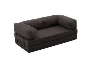 3-zitsbank in stof "Comfort" - 190 x 95 x 75 cm - Houtskoolgrijs