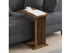 Houten bijzettafel Lun - 25 x 50 x 48 cm - Bruin 2