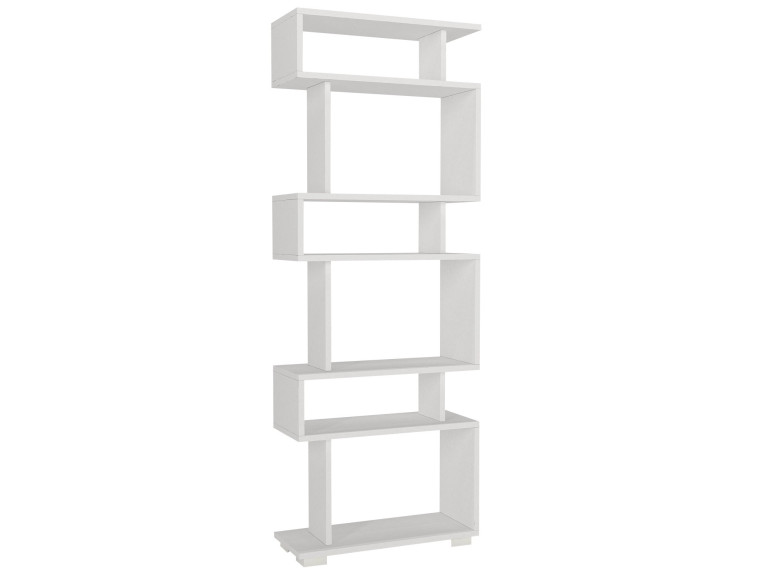 Blok" houten boekenkast - 60 x 19 x 165 cm - Wit