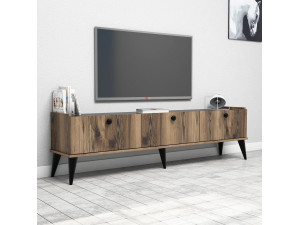 Lidya" houten TV-meubel - 180 x 35 x 49 cm - Bruin 2