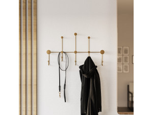 Metalen wandhaak "iyon-A" - 80 x 10 x 45 cm - Goud 2
