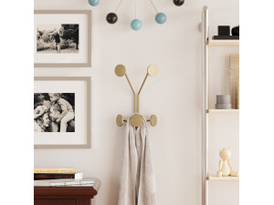 Metalen wandhaak "Giraffe" - 24 x 16 x 40 cm - Goud 2