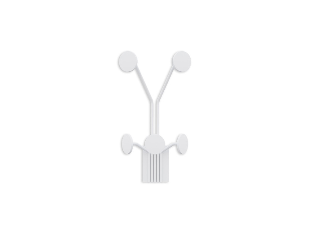 Metalen wandhaak "Giraffe" - 24 x 16 x 40 cm - Wit