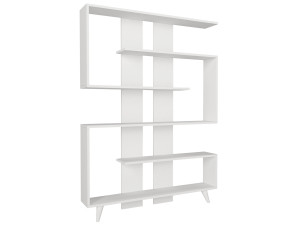 Houten boekenkast "Rain" - 120 x 20 x 162 cm - Wit
