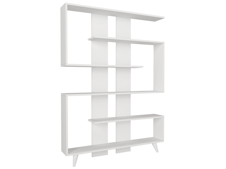 Houten boekenkast "Rain" - 120 x 20 x 162 cm - Wit