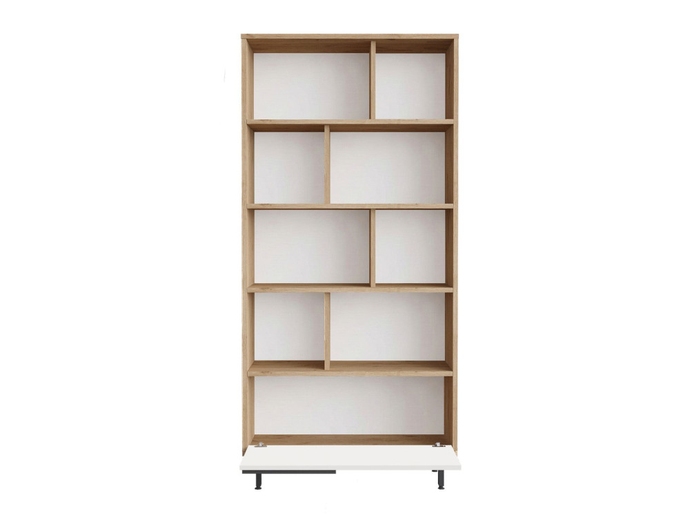 ON4-SW" houten boekenkast - 84 x 30 x 176 cm - Wit