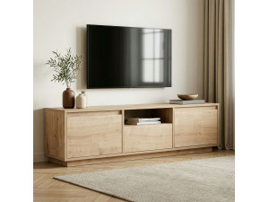 Houten TV-meubel "Sentinel" - 160 x 30 x 42 cm - Beige 2