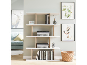 Houten boekenkast "Harmon" - 90 x 25 x 127 cm - Wit 2