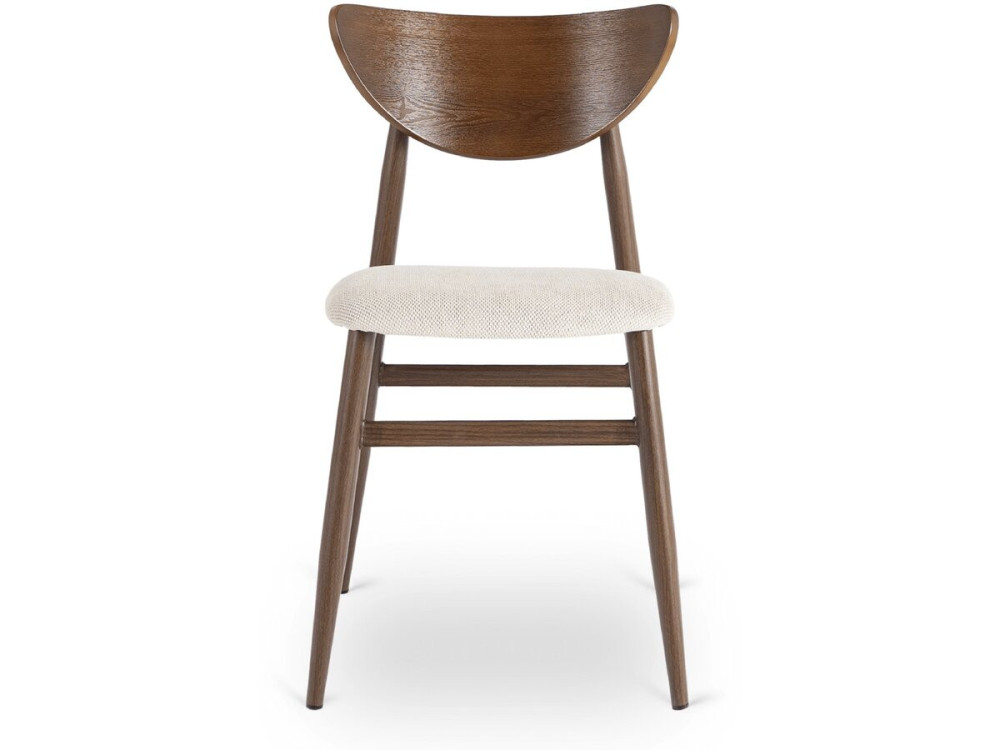 Houten eetkamerstoel "Lumbra" in scandinavische stijl - Bruin