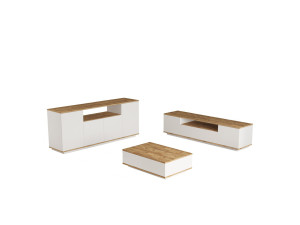 FR18" houten loungemeubelset - 180 x 44 x 44 cm - Wit