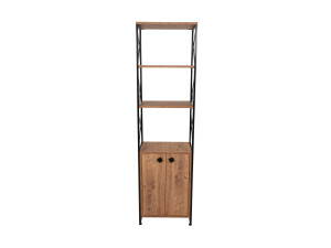 Houten boekenkast "Tervel" - 49 x 30 x 180 cm - Bruin