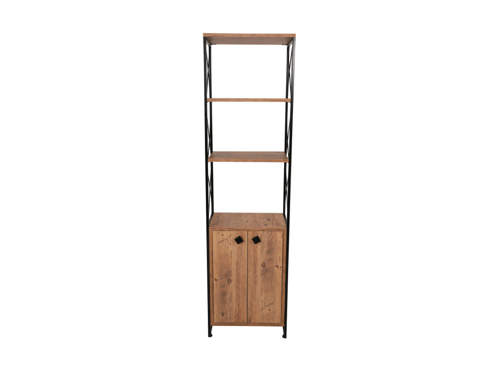 Houten boekenkast "Tervel" - 49 x 30 x 180 cm - Bruin