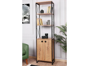 Houten boekenkast "Tervel" - 49 x 30 x 180 cm - Bruin 2